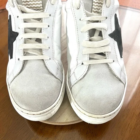 L'idea by Lori Distressed Suede/Leather Sneakers Size 38 Good Condition - Picture 7 of 11